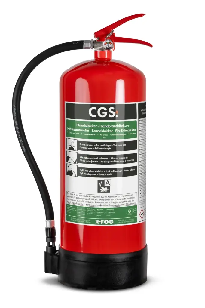 CGS 9 liter X-Fog handbrandsläckare, WA9XF-B