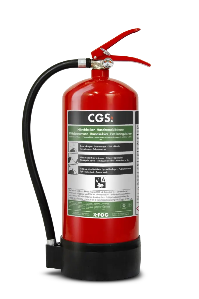 CGS 6 liter X-Fog handbrandsläckare, WA6XF-A